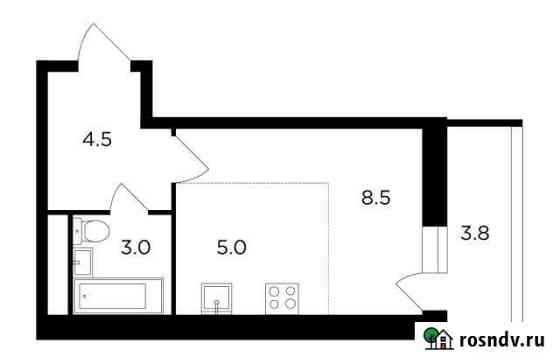 Квартира-студия, 22.9 м², 2/17 эт. на продажу в Химках Химки