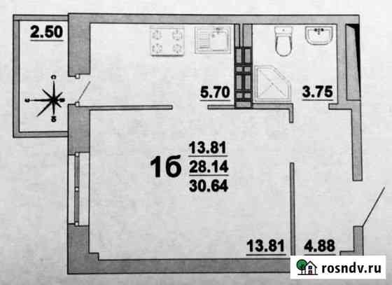 1-комнатная квартира, 28.1 м², 7/16 эт. на продажу в Березовском Свердловской области Березовский