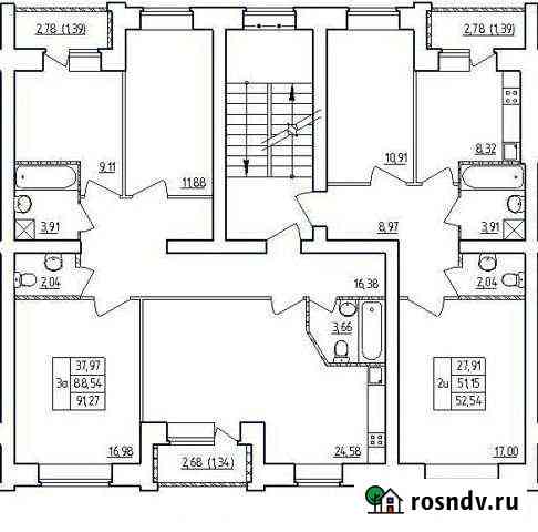 3-комнатная квартира, 91.3 м², 5/5 эт. на продажу в Октябрьском Республики Башкортостан Октябрьский
