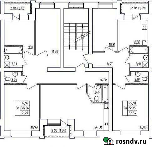 3-комнатная квартира, 91.3 м², 5/5 эт. на продажу в Октябрьском Республики Башкортостан Октябрьский - изображение 1