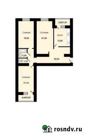 3-комнатная квартира, 103.7 м², 12/16 эт. на продажу в Самаре Самара