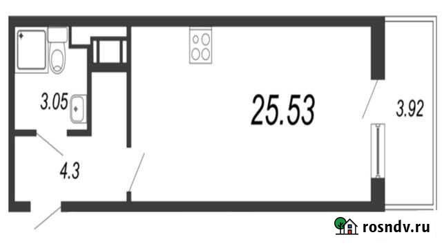 Квартира-студия, 25 м², 3/22 эт. на продажу в Мурино Мурино - изображение 1