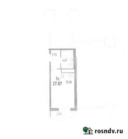 Квартира-студия, 27.9 м², 3/12 эт. на продажу в Мурино Мурино