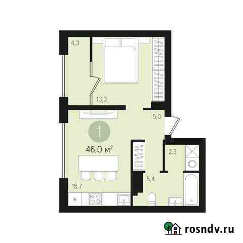 1-комнатная квартира, 46 м², 8/10 эт. на продажу в Сургуте Ханты-Мансийского АО Сургут