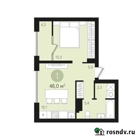 1-комнатная квартира, 46 м², 8/10 эт. на продажу в Сургуте Ханты-Мансийского АО Сургут - изображение 1