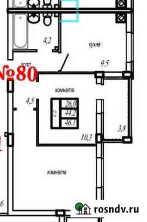 2-комнатная квартира, 46.5 м², 1/5 эт. на продажу в Иваново Иваново