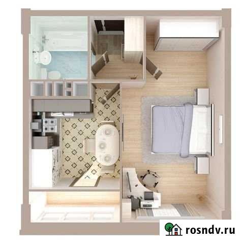 1-комнатная квартира, 35.8 м², 15/18 эт. на продажу в Иваново Иваново - изображение 1