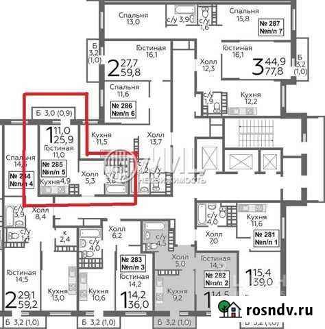 Квартира-студия, 26 м², 22/22 эт. на продажу в Балашихе Балашиха - изображение 1