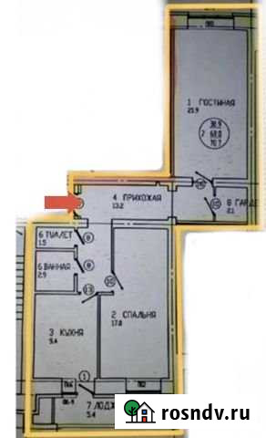 2-комнатная квартира, 70.7 м², 5/9 эт. на продажу в Йошкар-Оле Йошкар-Ола - изображение 1