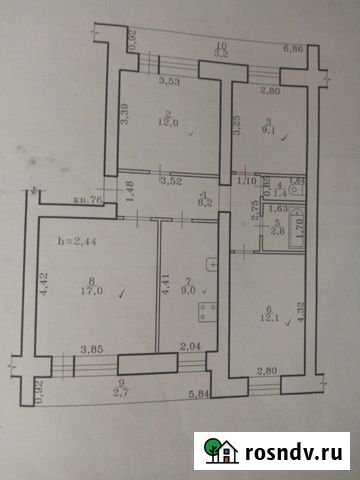 4-комнатная квартира, 77 м², 4/5 эт. на продажу в Чите Чита - изображение 1