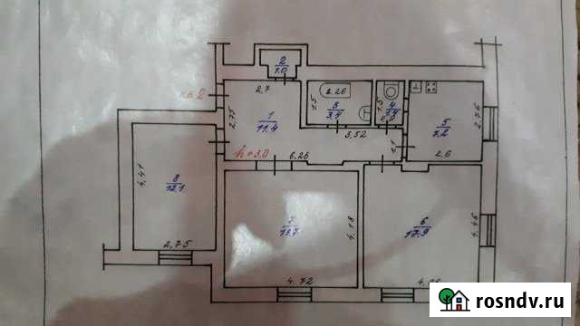 3-комнатная квартира, 74 м², 1/2 эт. на продажу в Знаменске Астраханской области Знаменск - изображение 1