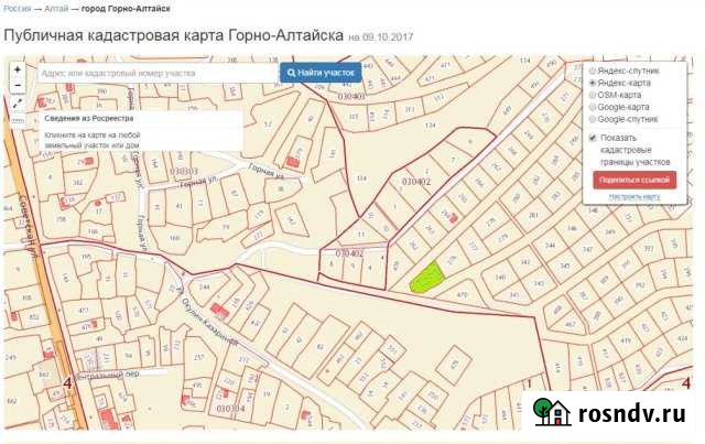 Участок ИЖС 8 сот. на продажу в Горно-Алтайске Горно-Алтайск - изображение 1