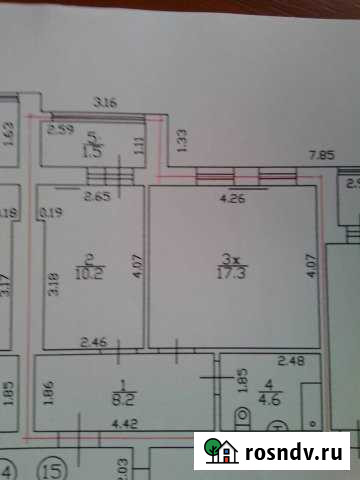 1-комнатная квартира, 40.3 м², 5/8 эт. на продажу в Гурьевске Калининградской области Гурьевск - изображение 1
