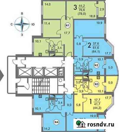 3-комнатная квартира, 78 м², 2/22 эт. на продажу в Мытищах Мытищи