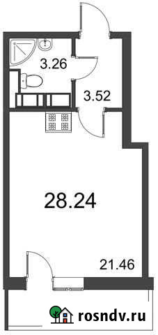 Квартира-студия, 28.2 м², 21/25 эт. на продажу в Кудрово Кудрово - изображение 1