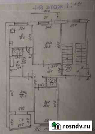 3-комнатная квартира, 65 м², 4/5 эт. на продажу в Советске Калининградской области Советск