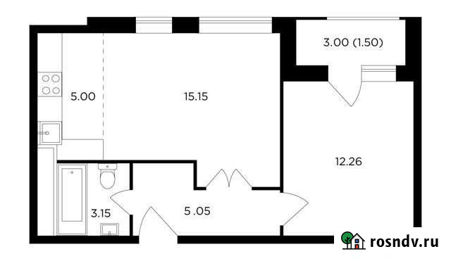 2-комнатная квартира, 42.1 м², 11/25 эт. на продажу в Одинцово Одинцово - изображение 1