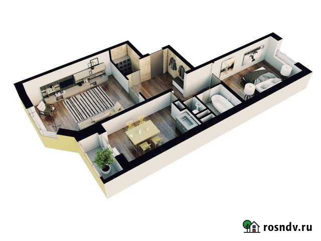 2-комнатная квартира, 61.5 м², 17/17 эт. на продажу в Обнинске Обнинск - изображение 1