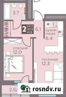 2-комнатная квартира, 41.8 м², 8/16 эт. на продажу в Перми Пермь