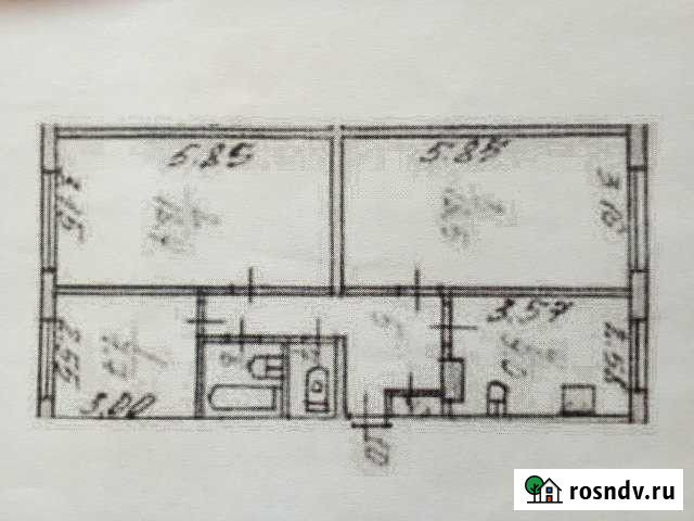 3-комнатная квартира, 67 м², 2/2 эт. на продажу в Умбе Умба - изображение 1