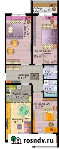 4-комнатная квартира, 93.5 м², 10/16 эт. на продажу в Барнауле Барнаул - изображение 1