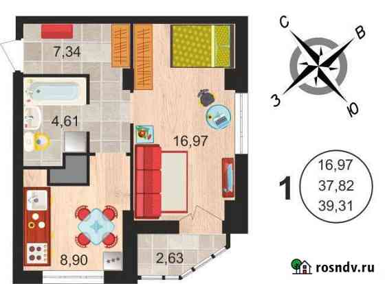 1-комнатная квартира, 39.3 м², 3/20 эт. на продажу в Липецке Липецк