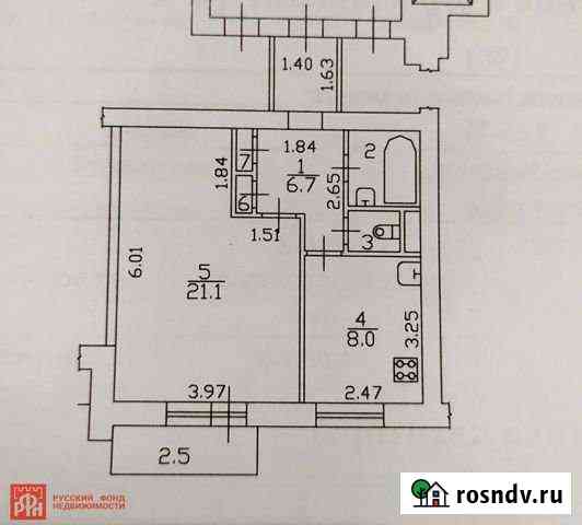 1-комнатная квартира, 40 м², 3/7 эт. на продажу в Петергофе Петергоф