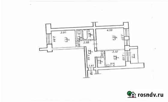 2-комнатная квартира, 52.4 м², 1/5 эт. на продажу в Зеленогорске Красноярского края Зеленогорск