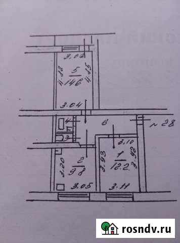 2-комнатная квартира, 49.7 м², 5/5 эт. на продажу в Каменке Пензенской области Каменка - изображение 1