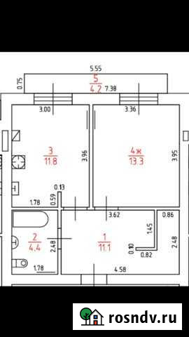 1-комнатная квартира, 40.5 м², 1/3 эт. на продажу в Гурьевске Калининградской области Гурьевск - изображение 1