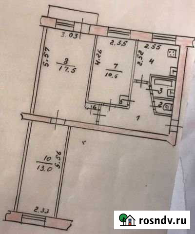 3-комнатная квартира, 57.2 м², 5/5 эт. на продажу в Муроме Муром - изображение 1