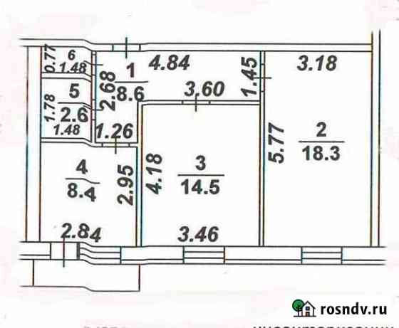 2-комнатная квартира, 56 м², 5/6 эт. на продажу в Борисоглебске Борисоглебск