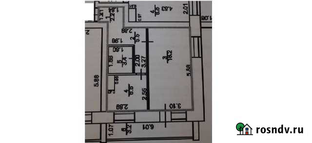 1-комнатная квартира, 39.3 м², 6/9 эт. на продажу в Медведево Медведево - изображение 1