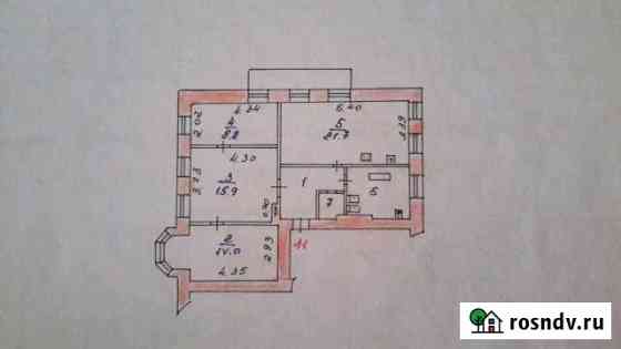 3-комнатная квартира, 76.8 м², 6/6 эт. на продажу в Иваново Иваново