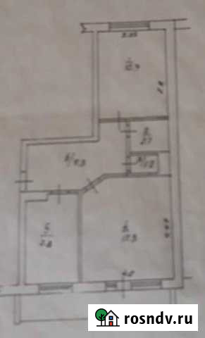 2-комнатная квартира, 49.1 м², 3/3 эт. на продажу в Облучье Облучье - изображение 1