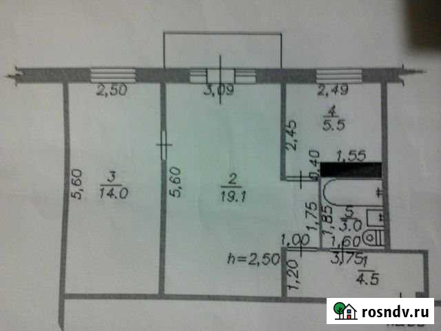 2-комнатная квартира, 42 м², 5/5 эт. на продажу в Полысаево Полысаево - изображение 1