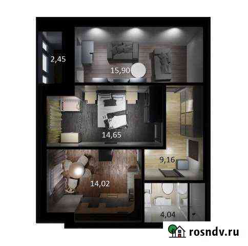 2-комнатная квартира, 60.2 м², 8/15 эт. на продажу в Твери Тверь