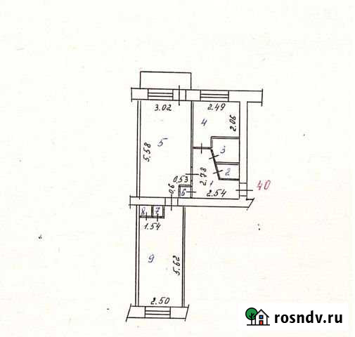 2-комнатная квартира, 44.1 м², 5/5 эт. на продажу в Ухте Ухта - изображение 1