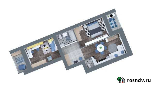 3-комнатная квартира, 70.1 м², 15/17 эт. на продажу в Барнауле Барнаул - изображение 1