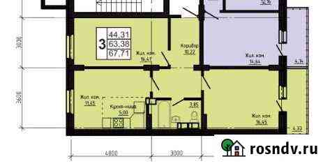3-комнатная квартира, 67 м², 10/24 эт. на продажу в Челябинске Челябинск