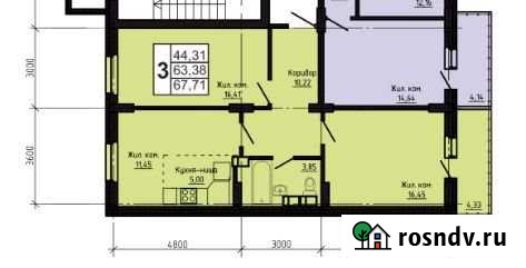 3-комнатная квартира, 67 м², 10/24 эт. на продажу в Челябинске Челябинск - изображение 1