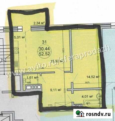 2-комнатная квартира, 55.3 м², 4/8 эт. на продажу в Иркутске Иркутск - изображение 1