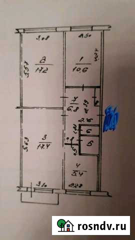 3-комнатная квартира, 61 м², 4/5 эт. на продажу в Тобольске Тобольск - изображение 1