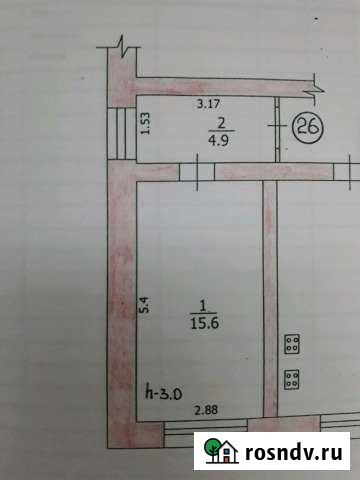 Комната 21 м² в 1-ком. кв., 2/3 эт. на продажу в Саранске Саранск - изображение 1