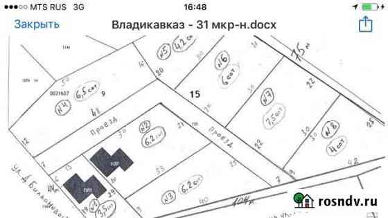 Участок ИЖС 4 сот. на продажу во Владикавказе Владикавказ