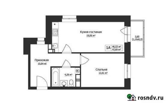 1-комнатная квартира, 48 м², 2/7 эт. на продажу в Сургуте Ханты-Мансийского АО Сургут