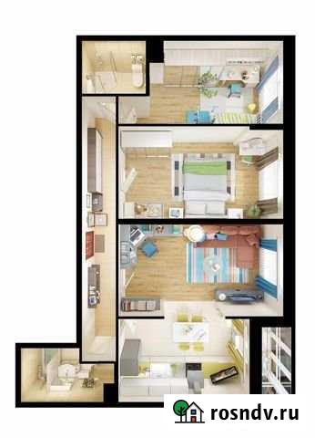 3-комнатная квартира, 76.3 м², 1/16 эт. на продажу в Мурино Мурино - изображение 1