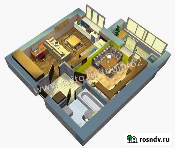 1-комнатная квартира, 40.3 м², 10/10 эт. на продажу в Рыбном Рыбное - изображение 1