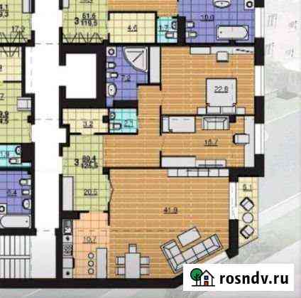 3-комнатная квартира, 124 м², 6/9 эт. на продажу в Челябинске Челябинск