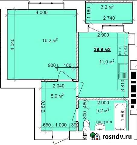 1-комнатная квартира, 39.9 м², 4/9 эт. на продажу в Таганроге Таганрог - изображение 1